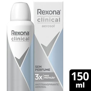 Antitranspirante Aerosol Rexona Clinical Sem Perfume 150ml