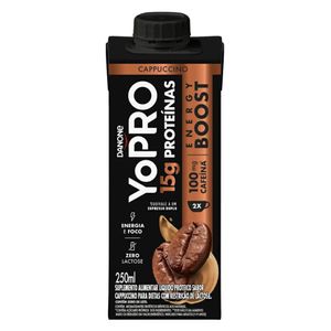 Bebida Láctea Yopro Energy Boost Cappuccino Zero Lactose 250ml