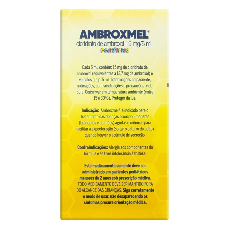 Comprar Ambroxmel 15mg/ml Xarope Pediátrico Com 120ml
