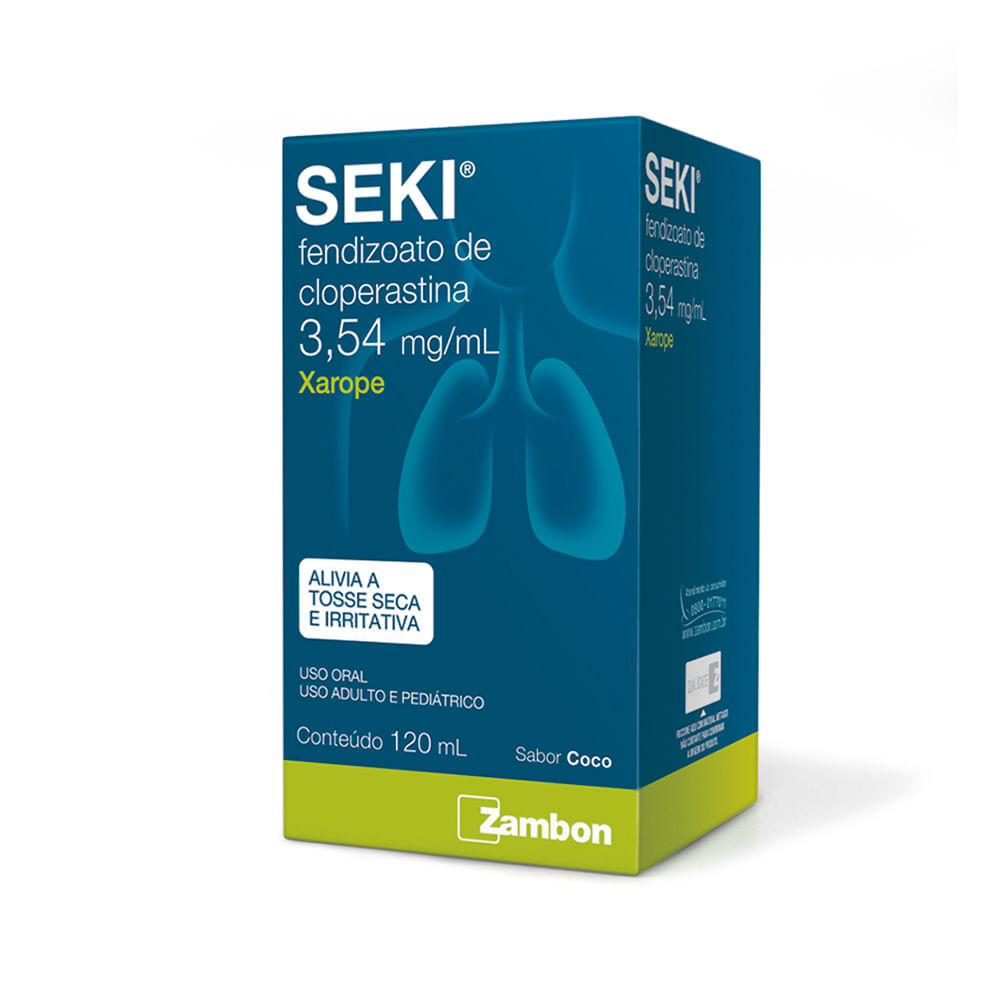 Seki 3,54mg xarope frasco com 120ml + copo medidor