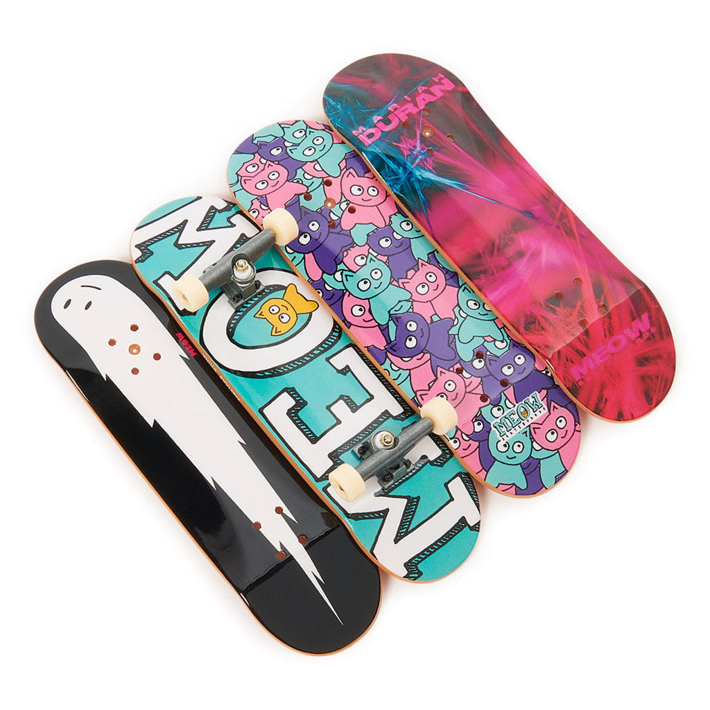 Kit Tech Deck Skate de Dedo com 4 Unidades - Sunny