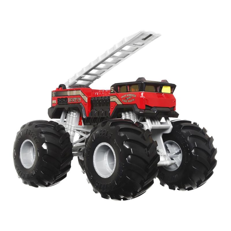 Hot Wheels Monster Trucks 1:24 Veículos Em Escala, Caminhões De Brinquedo  Metálicos Fundidos Colecionáveis Com Rodas Gigantes &, Chassi Estilizado  - Carrefour