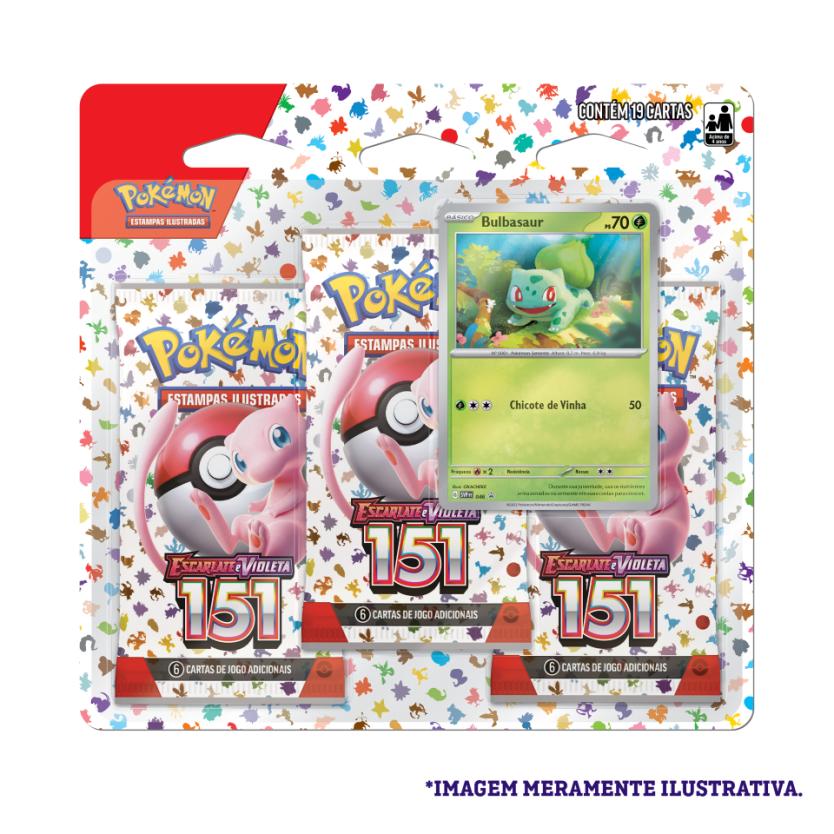 JOGO DE CARTA POKEMON EV3 - BLISTER QUADRUPLO - HOUNDSTONE