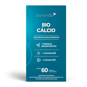 Bio Cálcio Pura Vida- 60 cápsulas