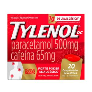 Tylenol DC Multiplas Dores 500mg + 65mg 20 Comprimidos Revestidos