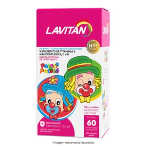 Lavitan Kids Tutti-Frutti 60 Comprimidos Mastigaveis