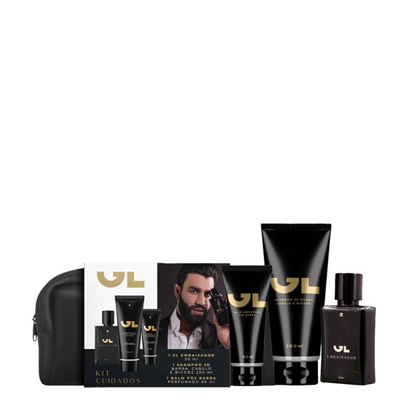 Kit GL Embaixador Deo Col nia 50ml Shampoo 3D 200ml Balm