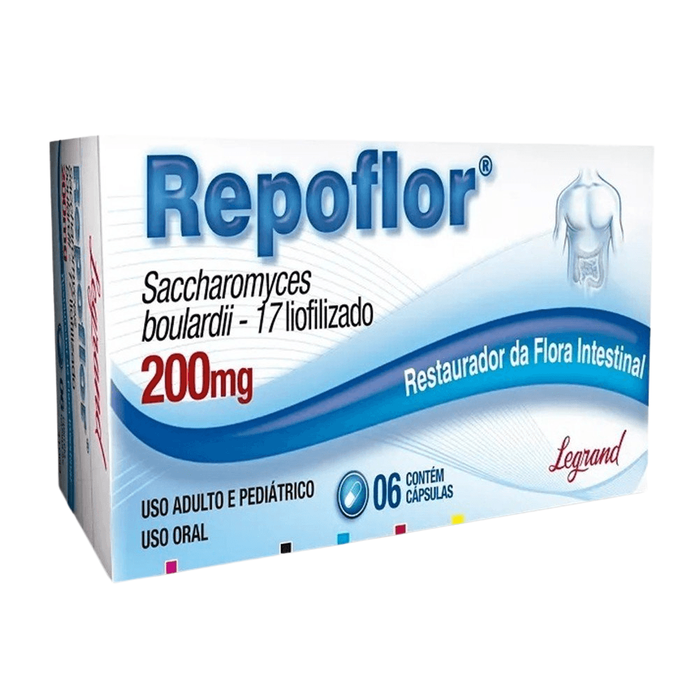 Restaurador da Flora Intestinal Repoflor 200mg 6 cápsulas duras - D'Or ...