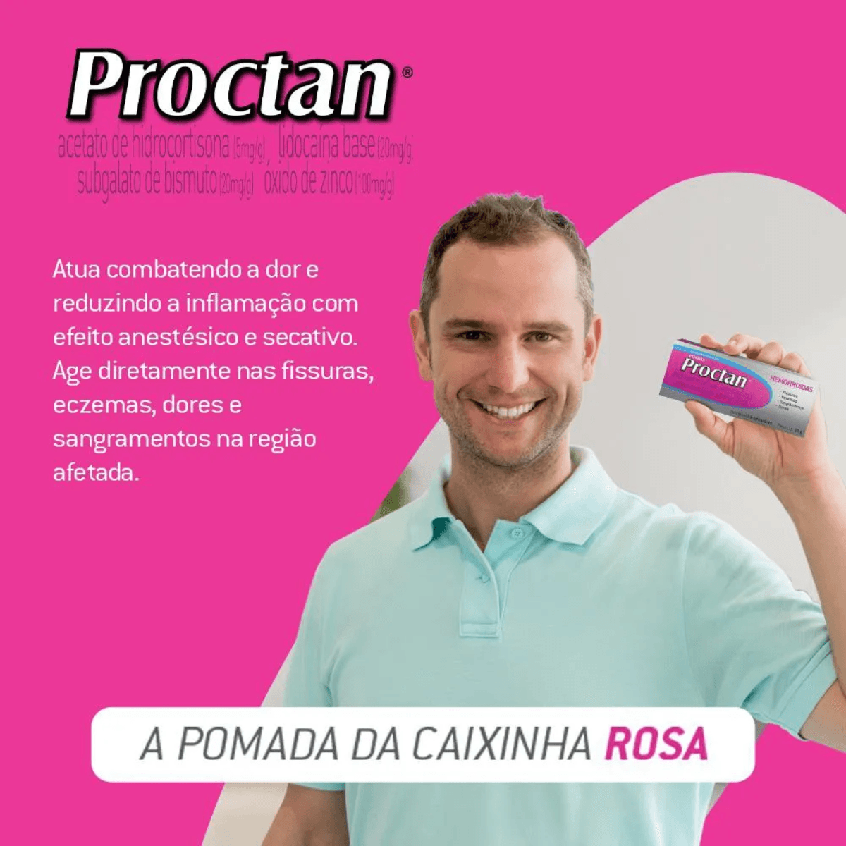 Proctan 25g Pomada Para Hemorroida + 6 Aplicadores - D'Or Mais Saúde