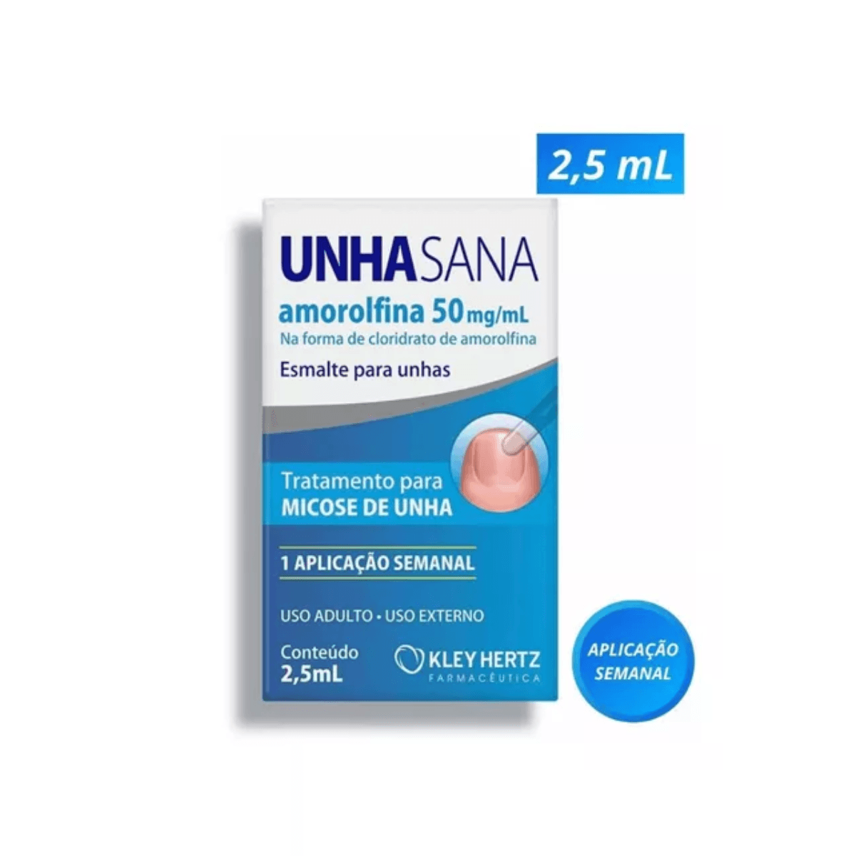 Esmalte  Para Tratamento de Miscose Unha Sana 50mg/ml Frasco 2,5ml