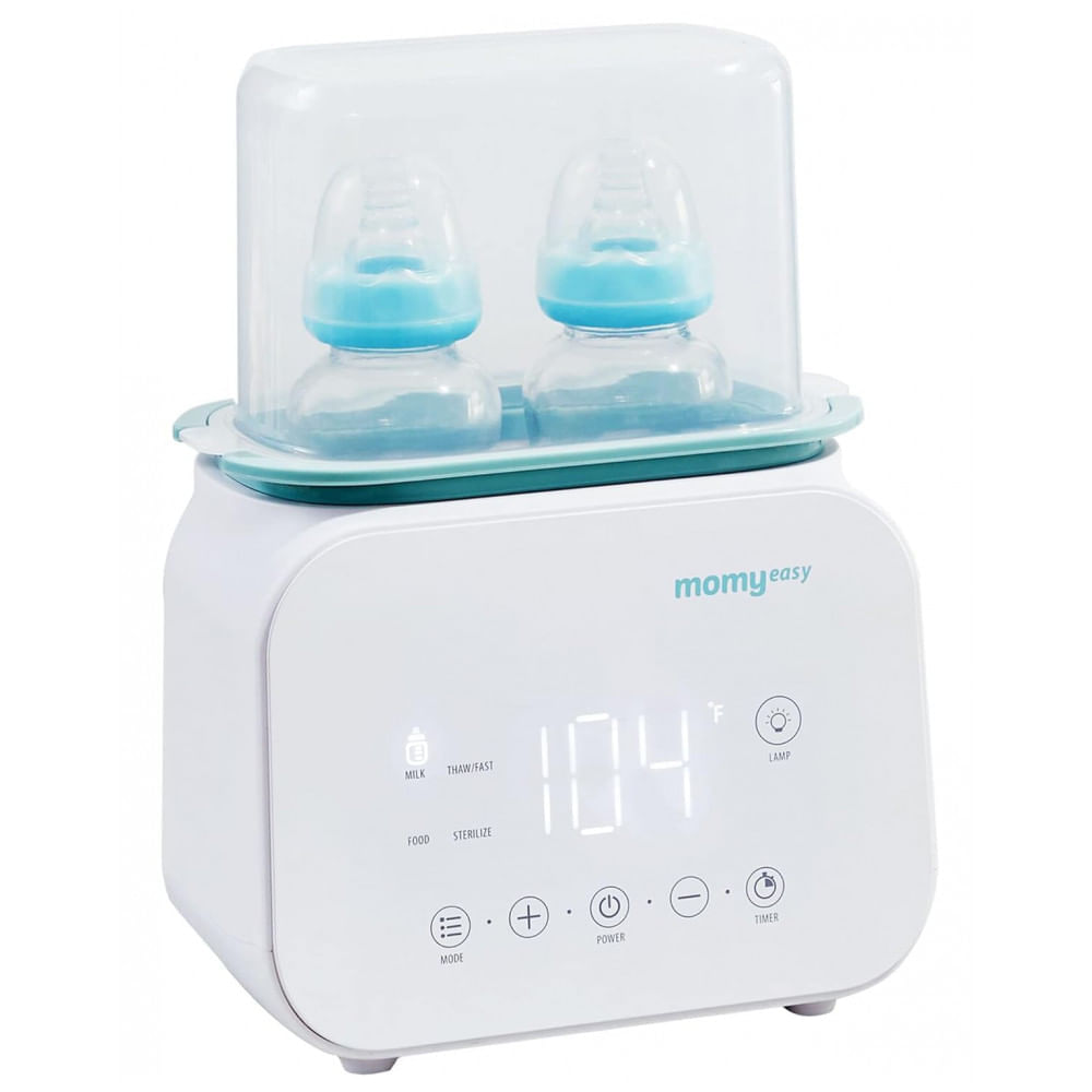 Aquecedor de Mamadeira Digital 7 em 1 com Visor LCD com Controle de Temperatura, e, 110v, MOMYEASY 9600, Branco