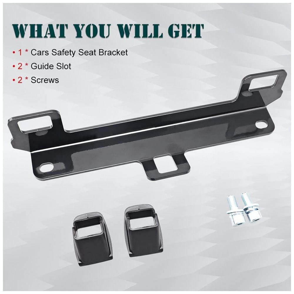 Kit de Montagem de Suporte para Bebê Conforto Universal Compátivel com Ford Focus, SAMMAN, Preto