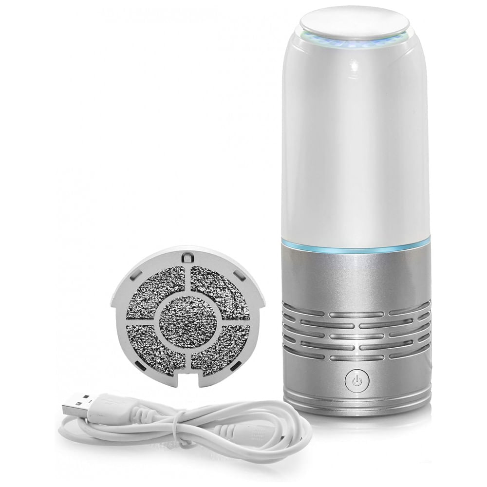 Encontraproduto.com.br - Purificador de Ar com Filtro de Ar UV e Área de até 100 m2, Homewell, Cinza
