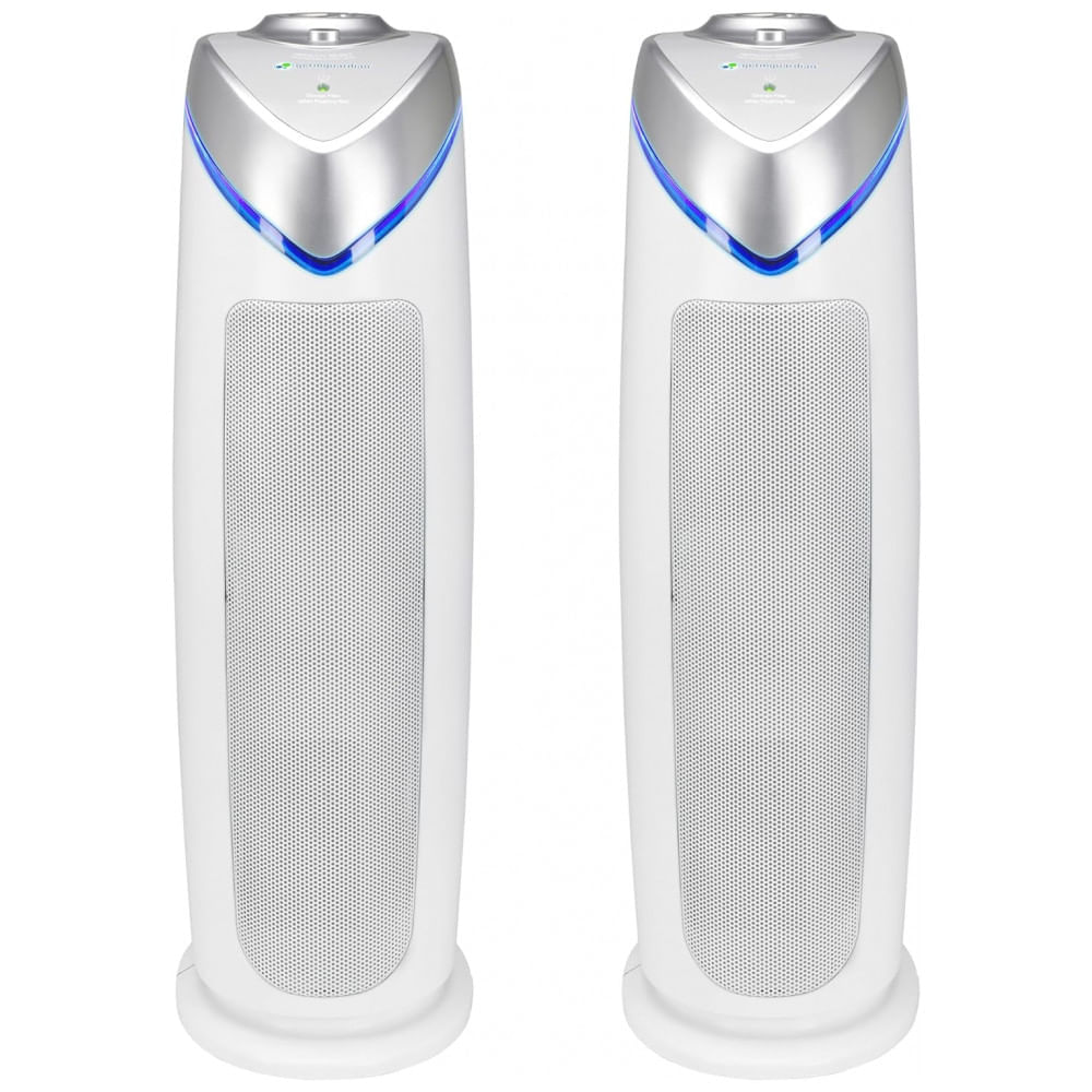 Purificador de Ar com Filtro HEPA 3 em 1 e 4 Velocidades, Cobertura 69 m2, 2UN, 110V, GermGuardian, Branco