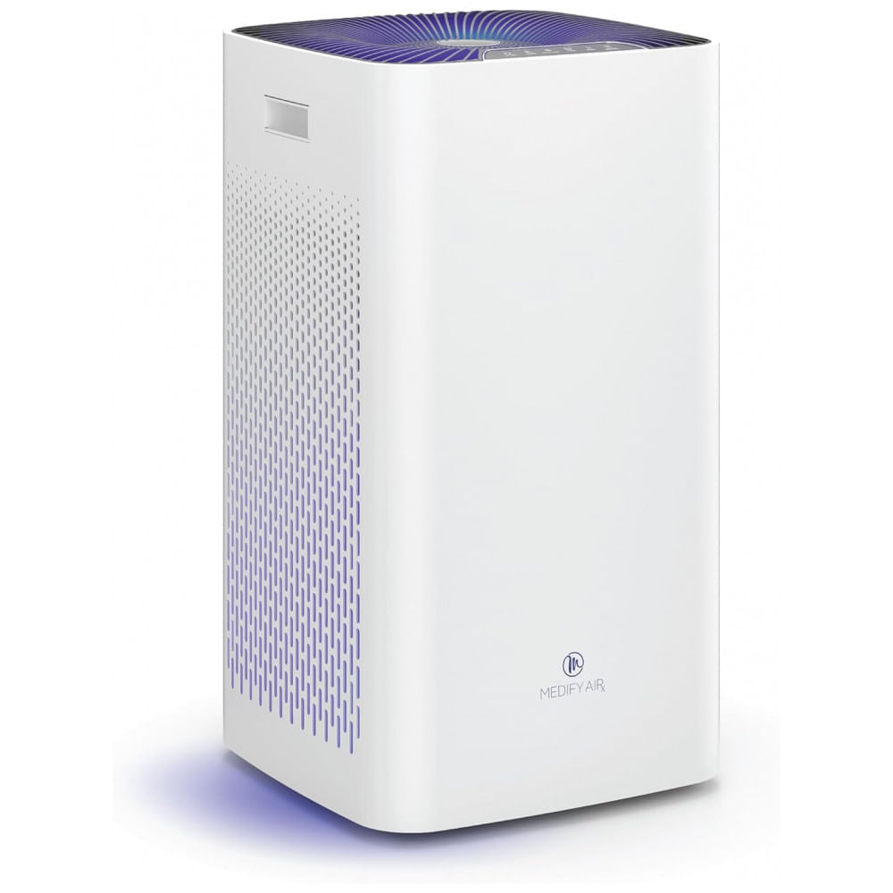 Purificador de Ar com Filtro True HEPA H14, Área até 230 m2, Medify MA112UV, Branco