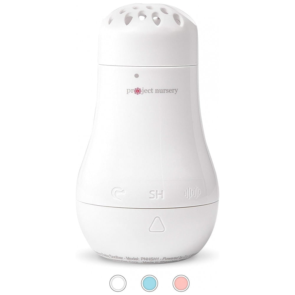 Project Nursery Máquina de Som Ruído Branco para Bebês Recém Nascidos com Luzes, Branco